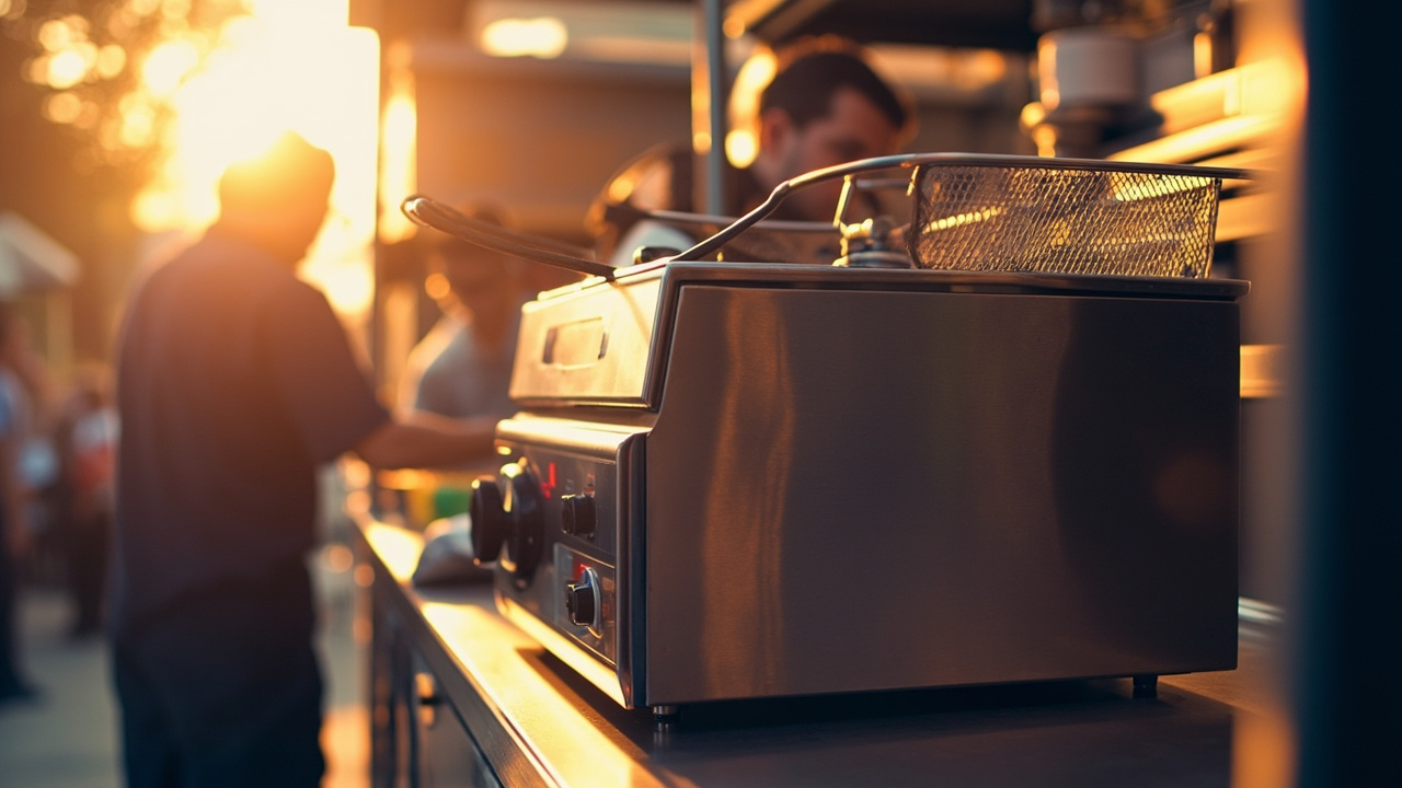 Friteuse professionnelle pour food truck  
Friteuse pro pour cuisine mobile