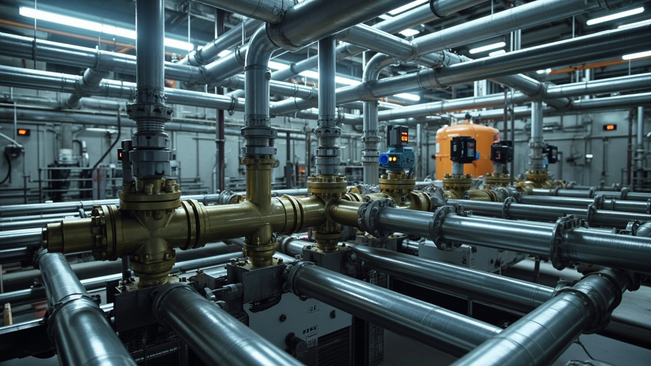 1 Systeme de plomberie industrielle avec capteurs  
2 Installation de securite pour reseau de plomberie