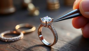 créez votre bague de fiançailles personnalisée en gravant un message unique, en choisissant la pierre précieuse parfaite, et en concevant un bijou qui symbolise votre amour.